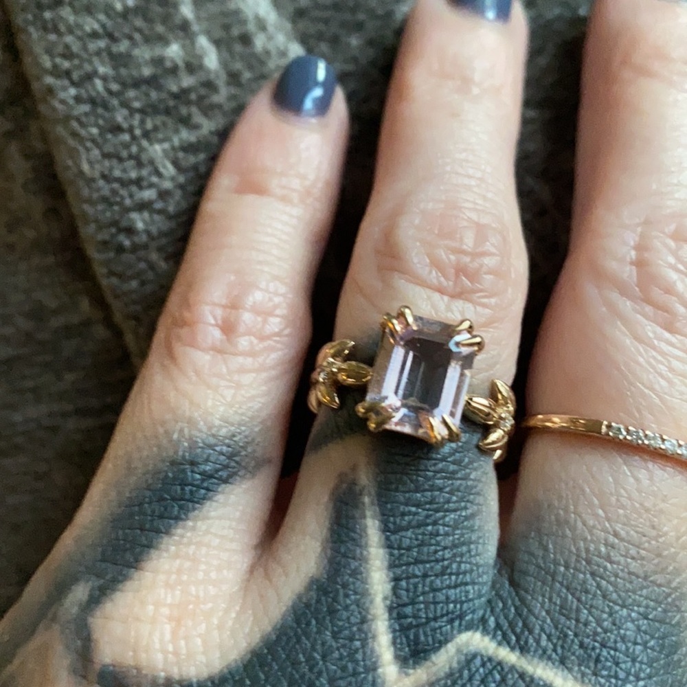14k solid rose gold Nora Sermez ring